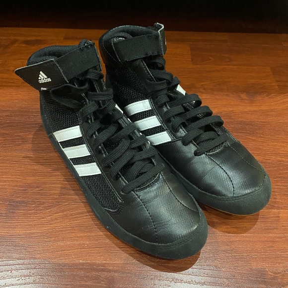 Adidas HVC 2 Youth Wrestling Boxing Shoes Black Q33839 Youth Kids Size US 5.5 - Picture 5 of 9